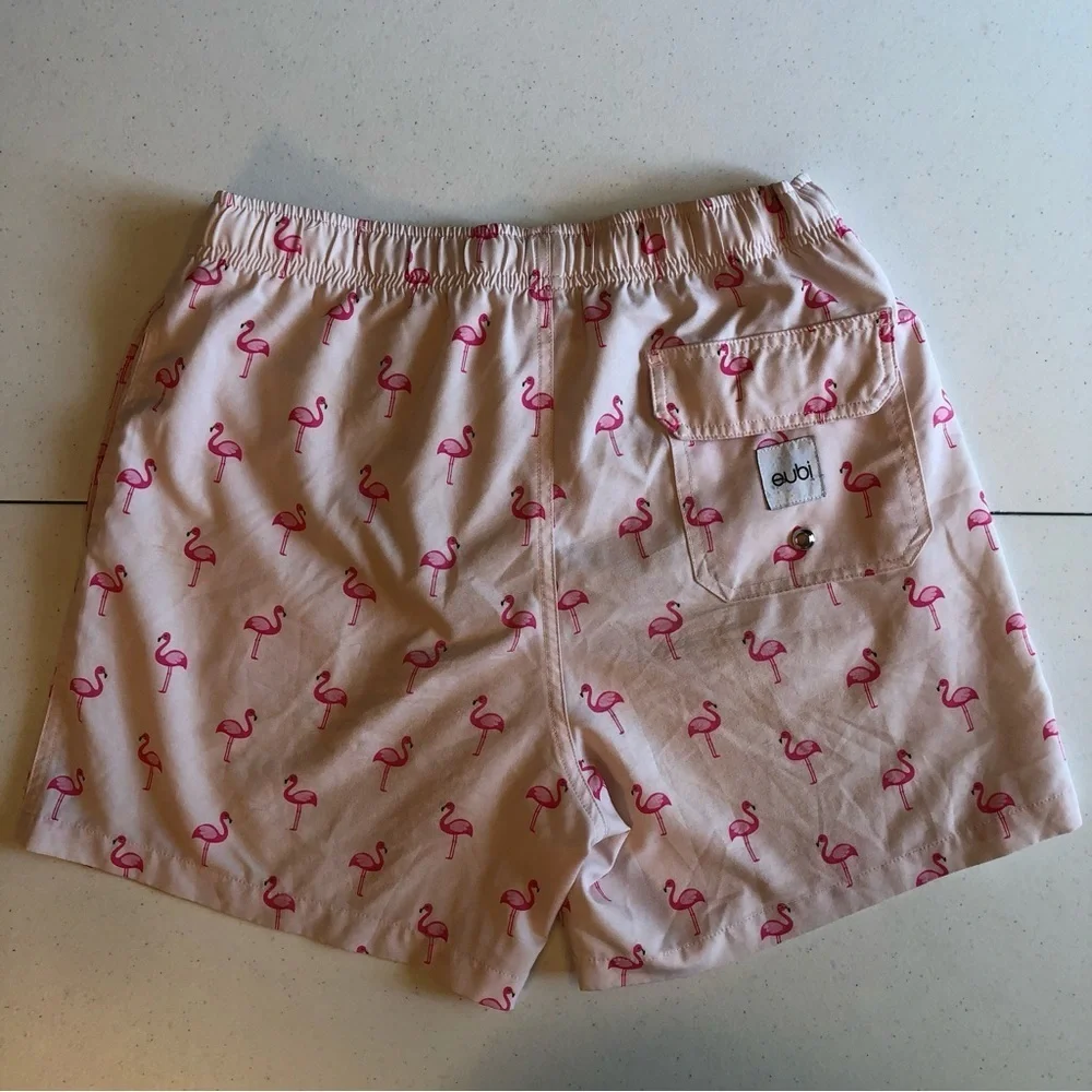 Eubi Pink Flamingo Swim Shorts Size S